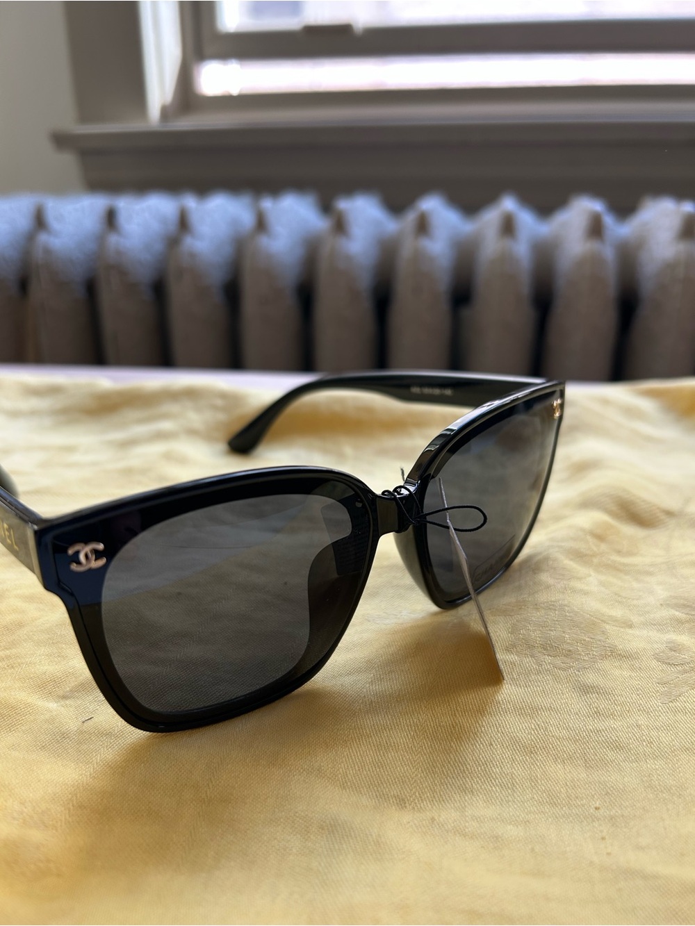 Black Oversized Square Women's Sunglasses